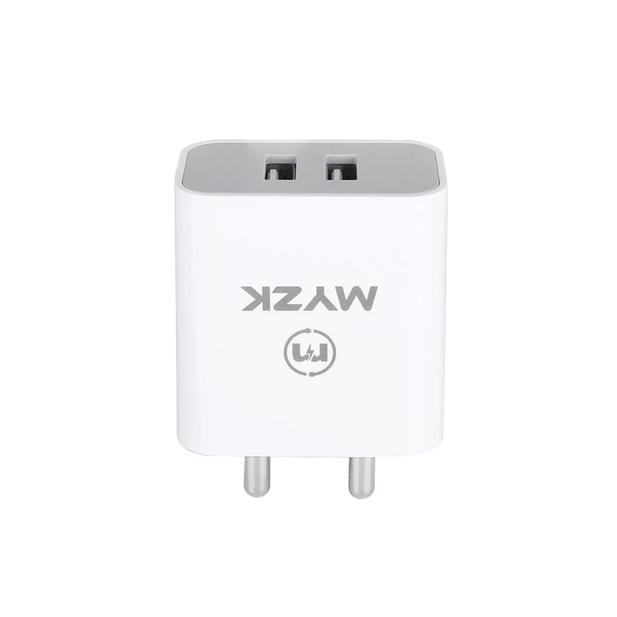 12W 5V/2.4A DUAL PORT USB CHARGER