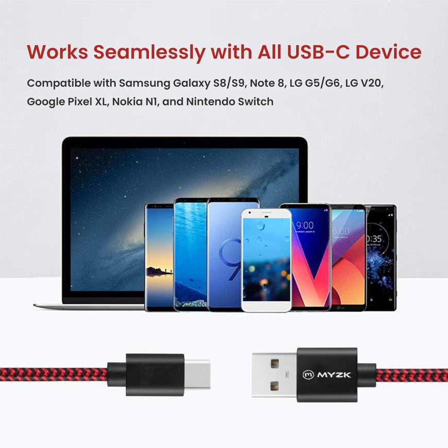 3A USB TO TYPE-C CHARGING CABLE (BRAIDED)