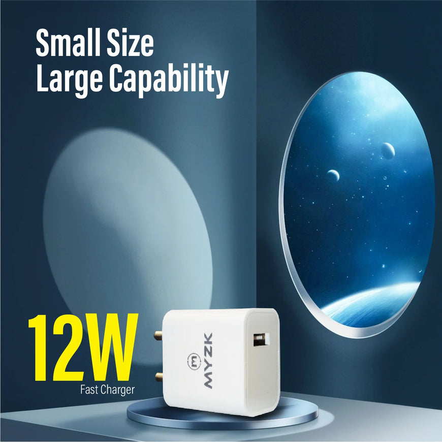 12W 5V/2.4A SINGLE USB CHARGER