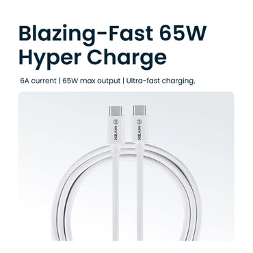65W TYPE C TO TYPE C FAST CHARGING CABLE